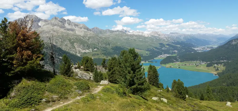 Silvaplanersee im Sommerr Silvaplanersee im Sommer